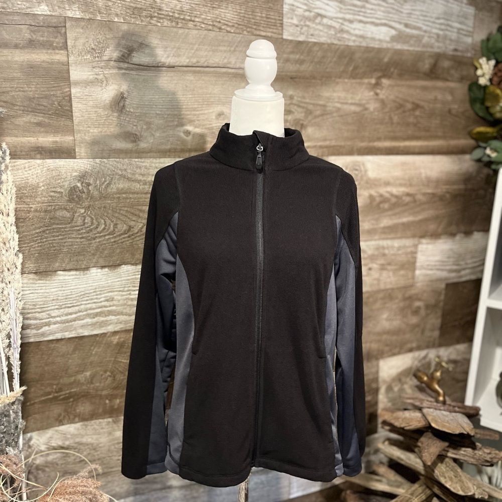 North End black full zip performance jacket - M
